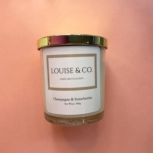 Champagne & Strawberries Soy Wax Candle