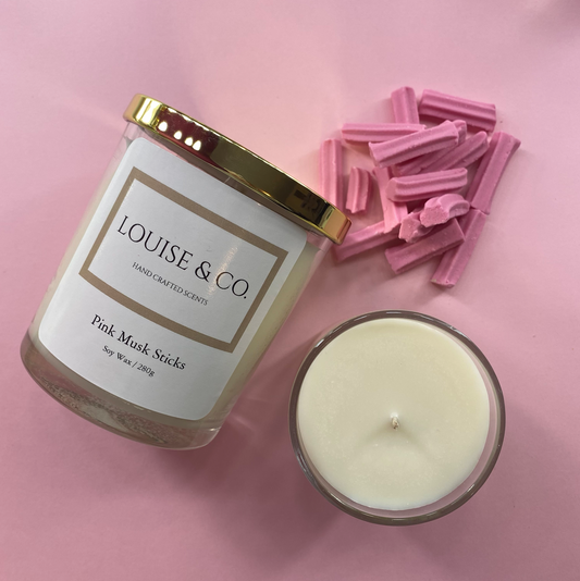 Pink Musk Sticks Soy Wax Candle